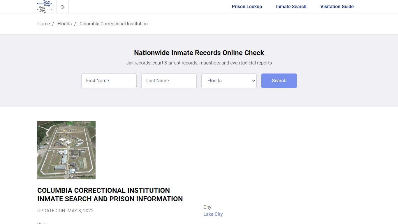 Columbia Correctional Institution Inmate Search ...